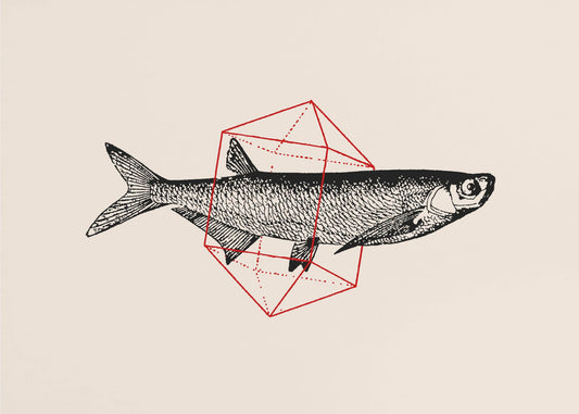 Fisch in Geometrie Nr. 2 | Poster