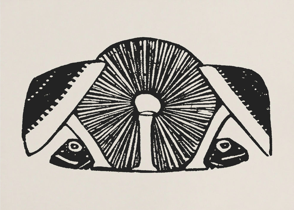 Trzy Grzyby 1892 Beżowy | Wydruki na łótnie