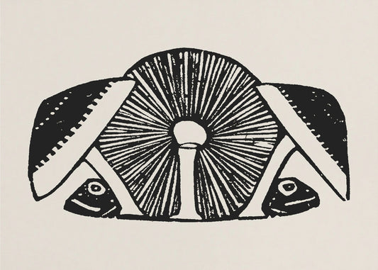 Trzy Grzyby 1892 Beżowy | Wydruki na łótnie