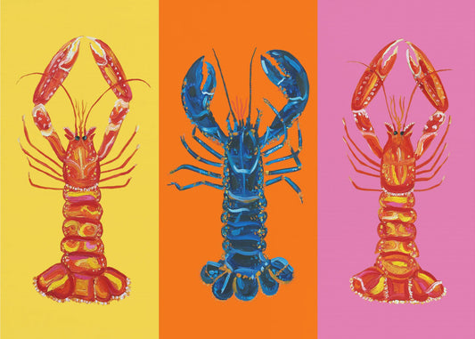 Lobster Langoustines Pop Art 3 | Canvastaulut