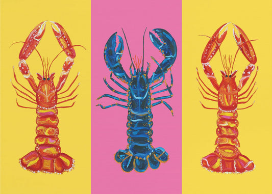 Lobster Langoustines Pop Art 2 | Canvastaulut