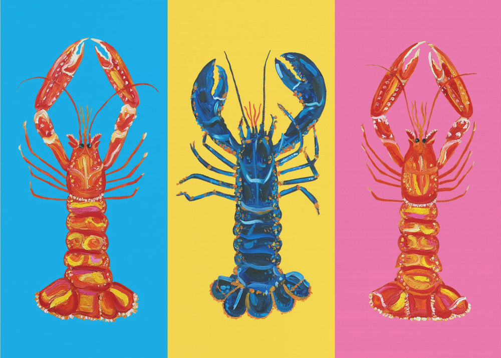 Lobster Langoustines Pop Art | Canvastaulut