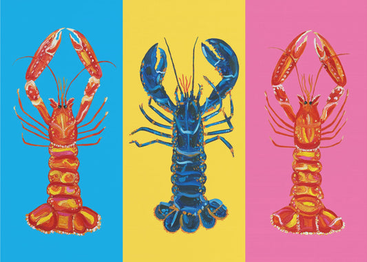 Lobster Langoustines Pop Art | Canvastaulut