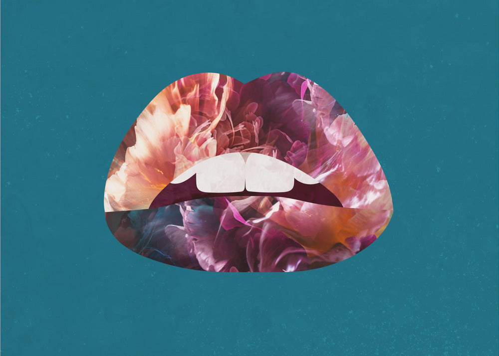 Floral Lips | Canvas