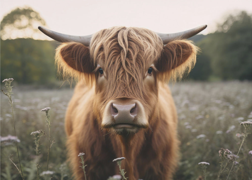 Krowa szkocka | Wydruki na łótnie