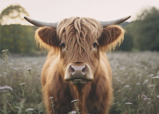 Krowa szkocka | Wydruki na łótnie