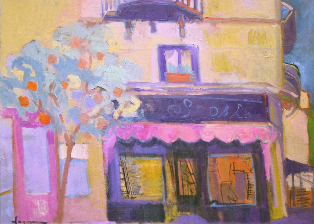 Lebendige Café-Szene | Poster