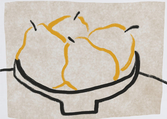 Viivapiirros päärynä | Julisteet - Taidevedokset