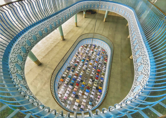 Praying in the mosque | Poster