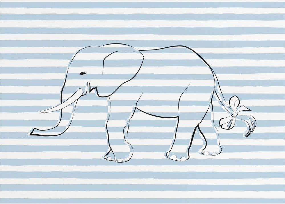 Stripe Elephant | Wallpaper
