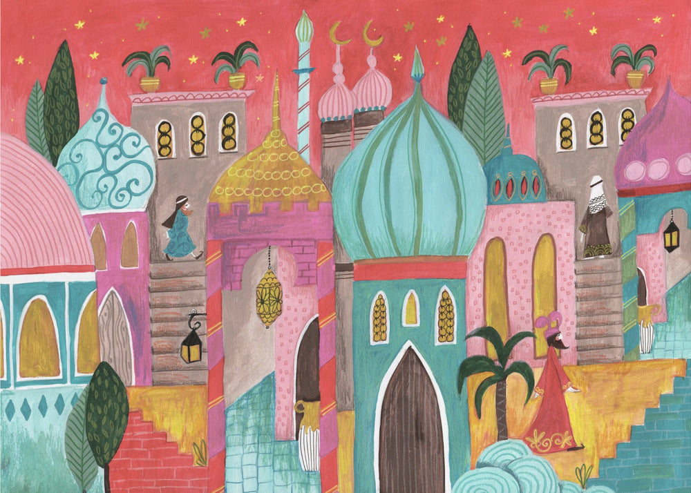 Pink Oriental city of Bethlehem | Wallpaper