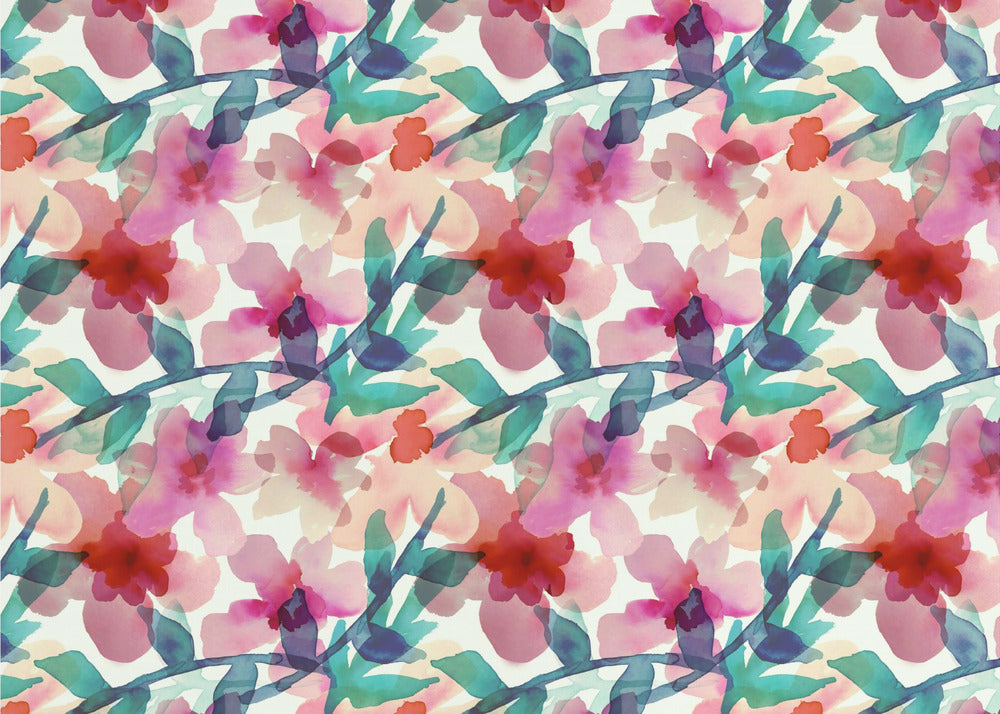 Floral Parade II | Wallpaper