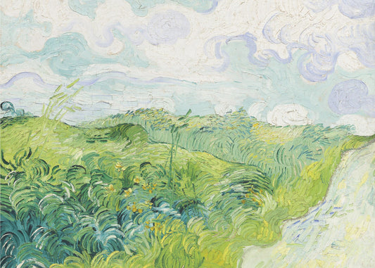 Zielone pola pszenicy, Auvers (1890) Autor: Vincent Van Gogh | Wydruki na łótnie