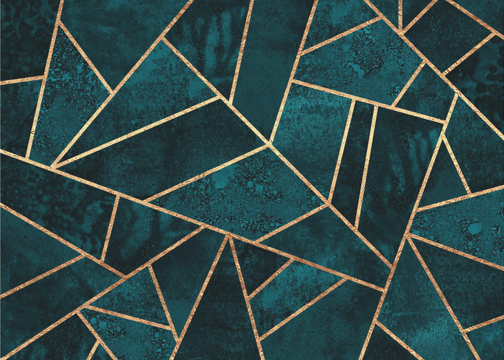 Deep Teal Stone | Wallpaper