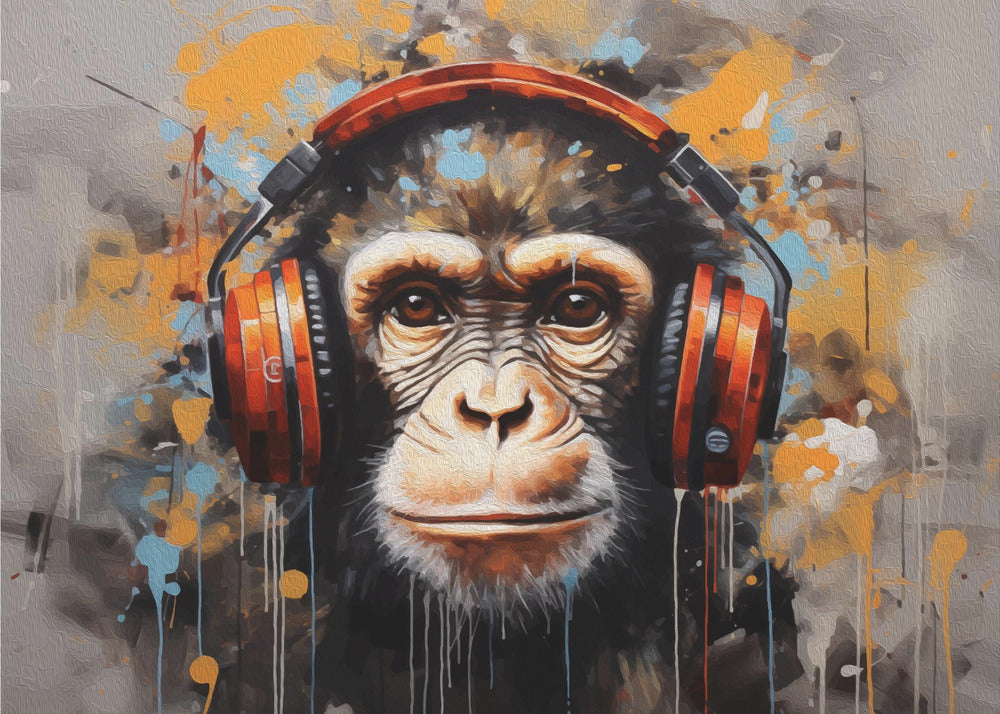 DJ-apina | Canvastaulut