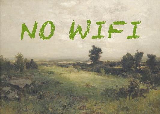 Kein WLAN / Ölgemälde Landschaft | Poster