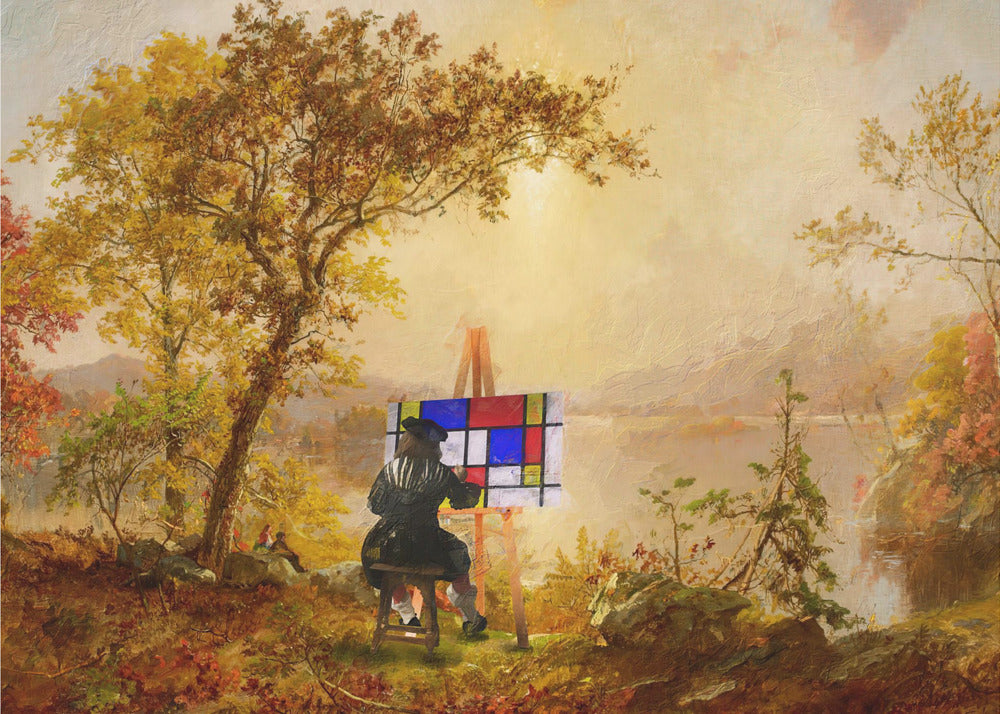 Kubistische Landschaft | Poster