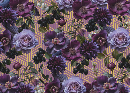 Gotycki _Złoty Pruple | Fototapeta