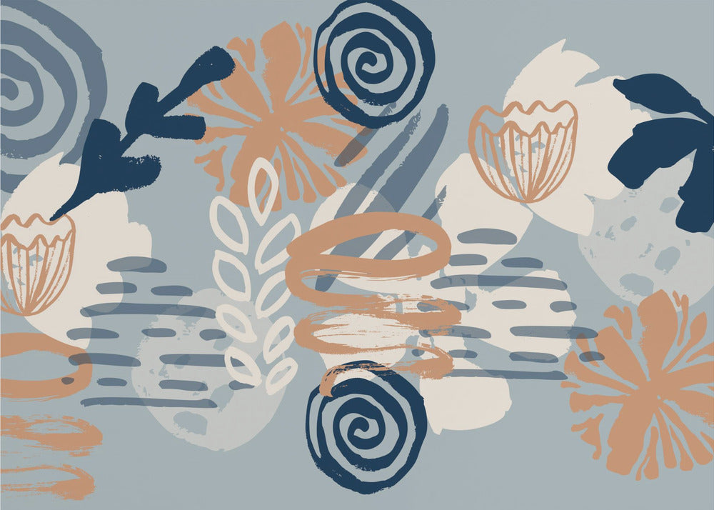 Scandia Herb_Blue | Wallpaper