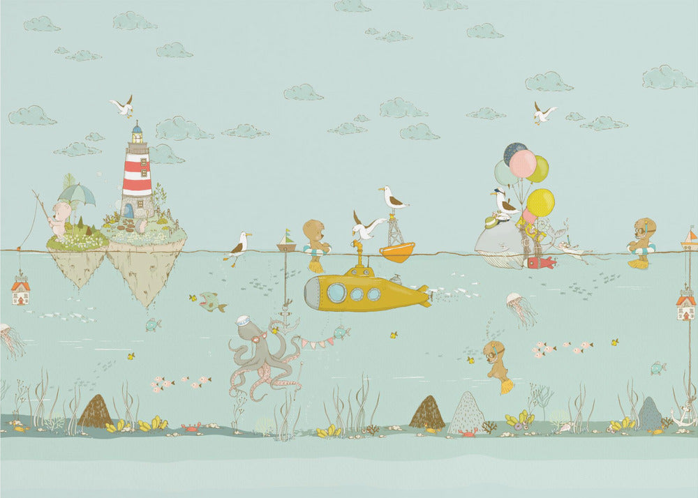 Submarino amarillo | Papel Pintado Fotográfico