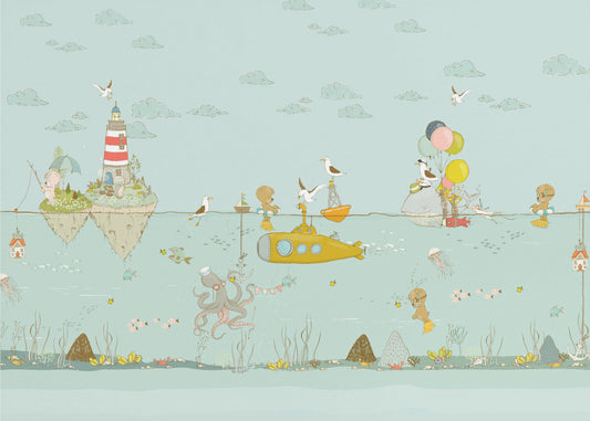 Submarino amarillo | Papel Pintado Fotográfico