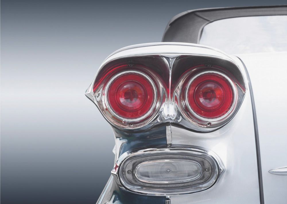 Amerykański klasyczny samochód Bonneville 1958 Cabrio | Wydruki na łótnie