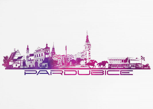 Pardubice Czechia Skyline City Art (6) | Poster