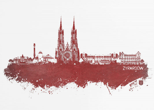 Żyrardów Poland Skyline City Art (3) | Poster