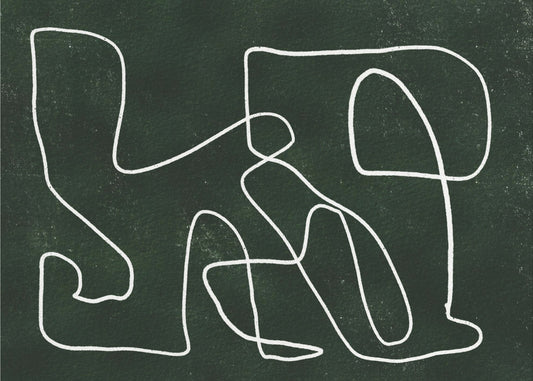 Zielony bazgroł | Wydruki na łótnie