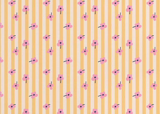 Flowers and Stripes | Wallpaper
