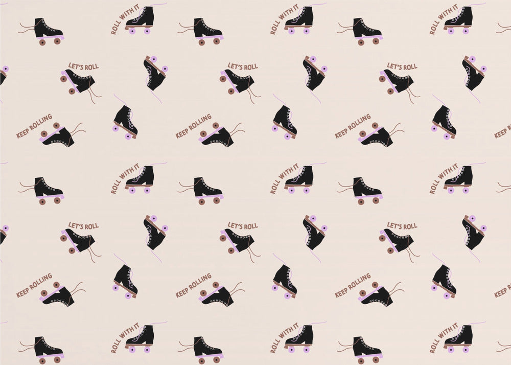 Patines (diseño de patrón) | Papel Pintado Fotográfico