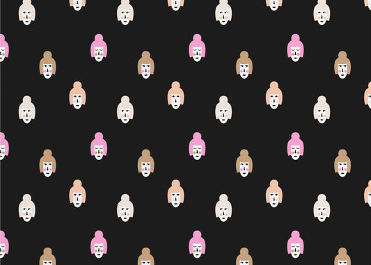 Faces (pattern design) | Wallpaper