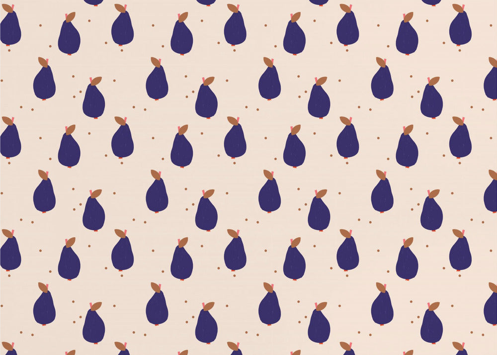 Glade pærer (mønsterdesign) | Fototapeter