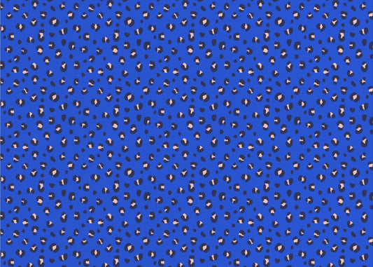 Leopard Pattern in Blue and Pink (pattern design) | Wallpaper