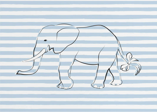 Raidallisen norsun kävelyretki | Valokuvatapetit