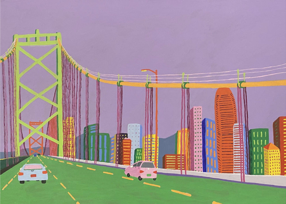 Most w zatoce Oakland | Wydruki na łótnie