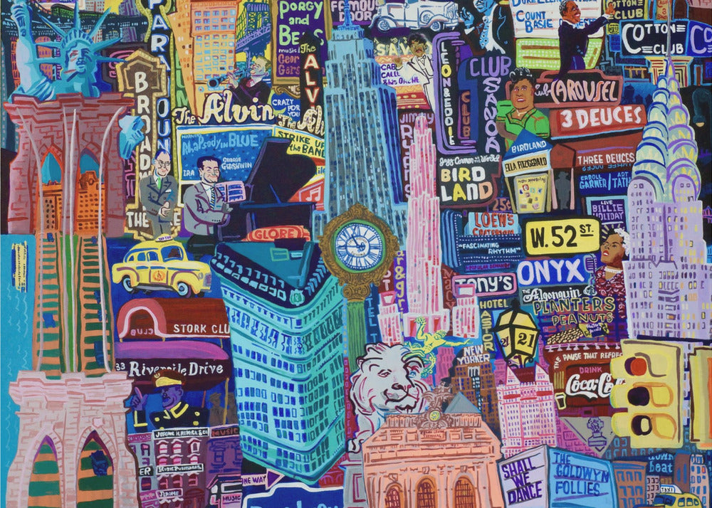 Nowy Jork Gershwina | Wydruki na łótnie
