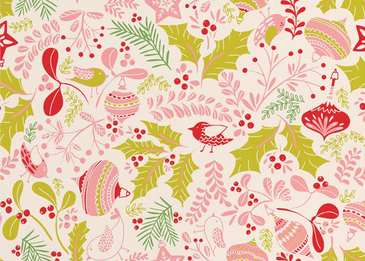 Wunderbares, kleines rosa Muster mit Urlaubsfreude | Poster