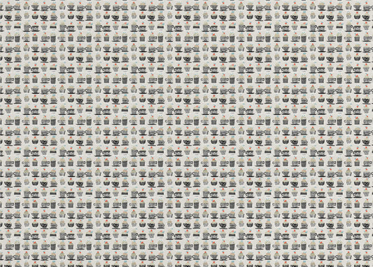 Süße Cupcakes schwarzes Muster | Poster