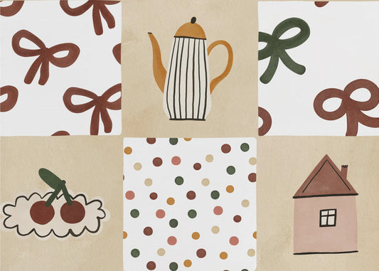 Cozy Pattern Collage | Poster