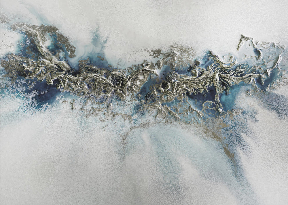 Most Popular - Gilded Weave - Whitecaps painting | Canvas