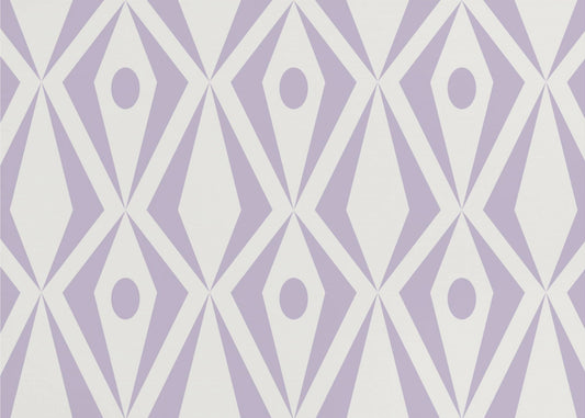 Minimalist art deco geometric diamonds lavender | Poster