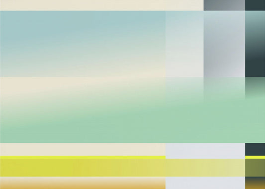 mellow anticipation modern bauhaus geomtric   mellow anticipation modern bauhaus geomtric horizontal format | Poster