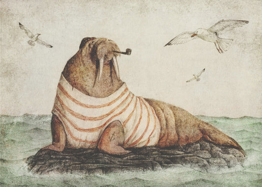 Gentleman am Meer | Leinwand