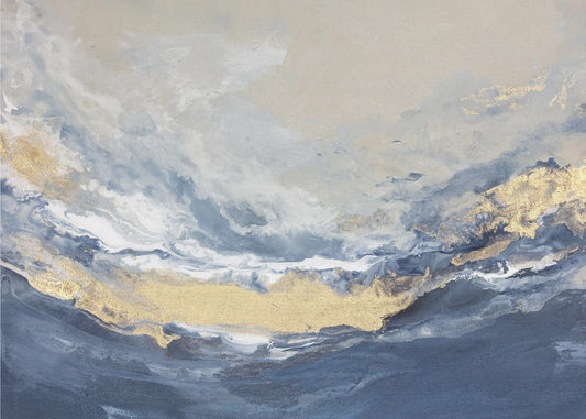 Golden Horizon Waves | Poster