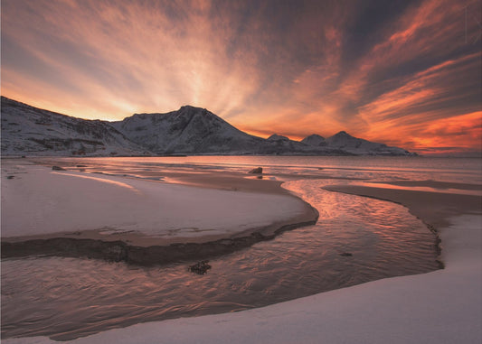 Kultainen auringonlasku | Valokuvatapetit