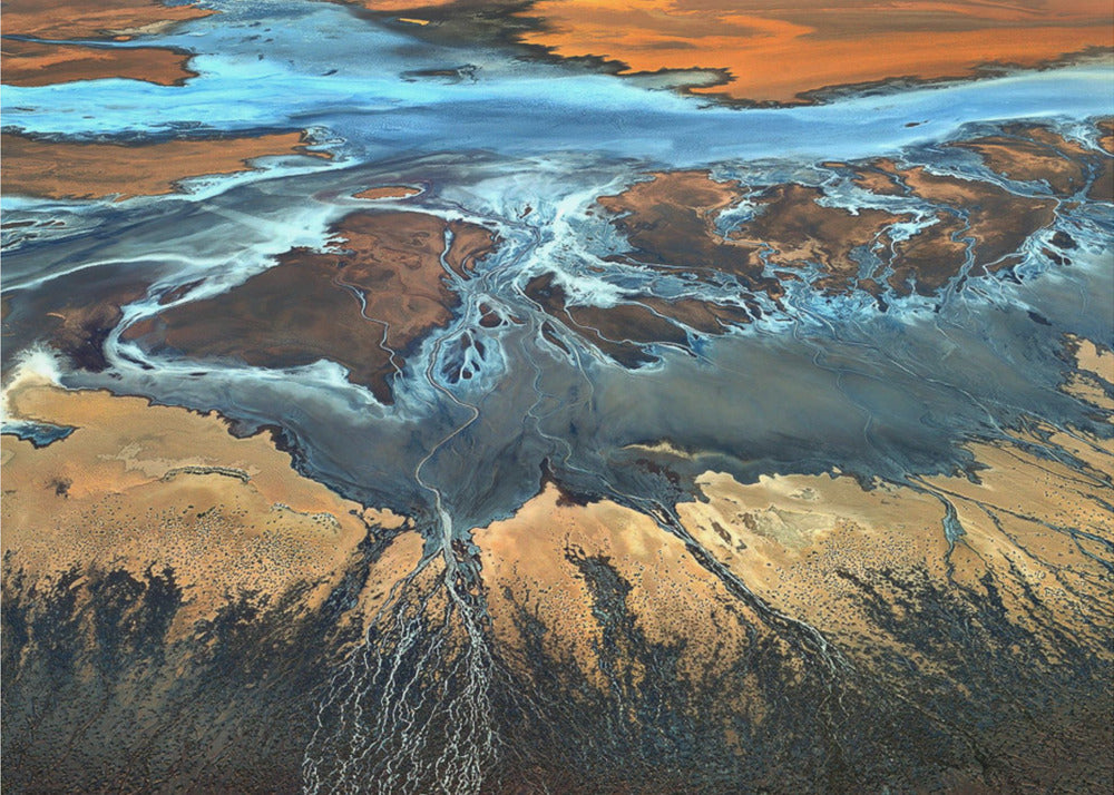 Kalifornian ilmakuva - Aavikko ylhäältä päin | Julisteet - Taidevedokset