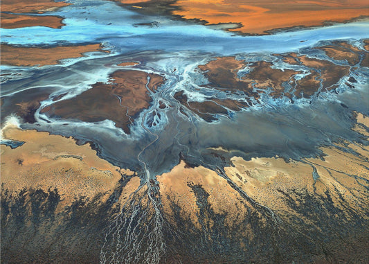 Kalifornian ilmakuva - Aavikko ylhäältä päin | Julisteet - Taidevedokset