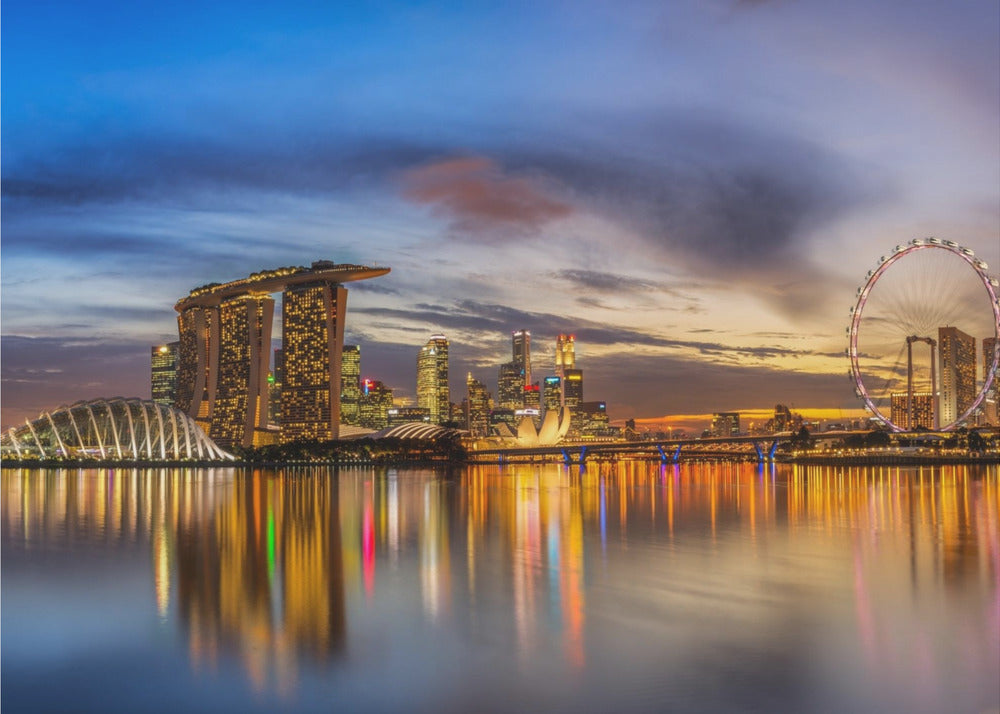 Auringonlasku lahden rannalla | Julisteet - Taidevedokset