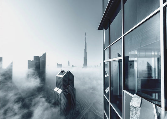 Mgliste miasto | Wydruki na łótnie